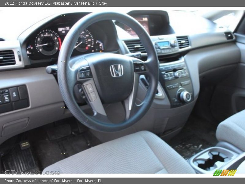 Alabaster Silver Metallic / Gray 2012 Honda Odyssey EX