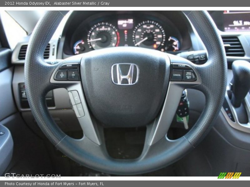 Alabaster Silver Metallic / Gray 2012 Honda Odyssey EX