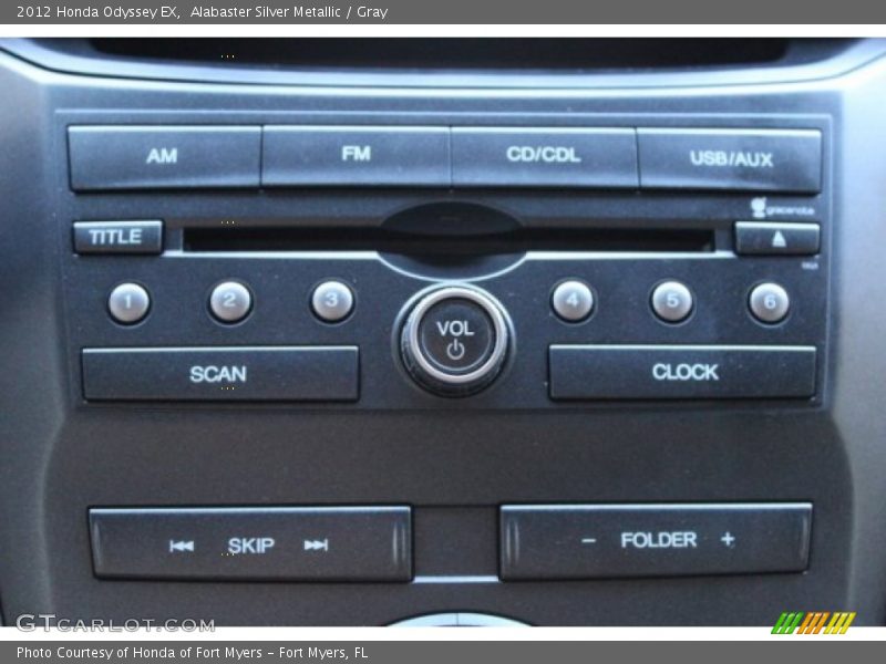 Alabaster Silver Metallic / Gray 2012 Honda Odyssey EX