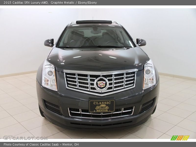 Graphite Metallic / Ebony/Ebony 2015 Cadillac SRX Luxury AWD