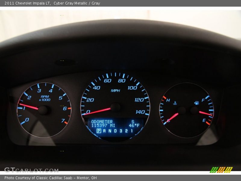 Cyber Gray Metallic / Gray 2011 Chevrolet Impala LT