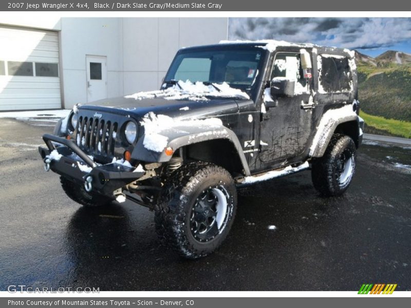 Black / Dark Slate Gray/Medium Slate Gray 2007 Jeep Wrangler X 4x4