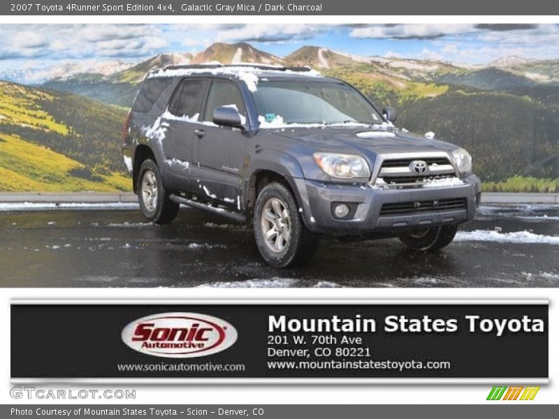 Galactic Gray Mica / Dark Charcoal 2007 Toyota 4Runner Sport Edition 4x4