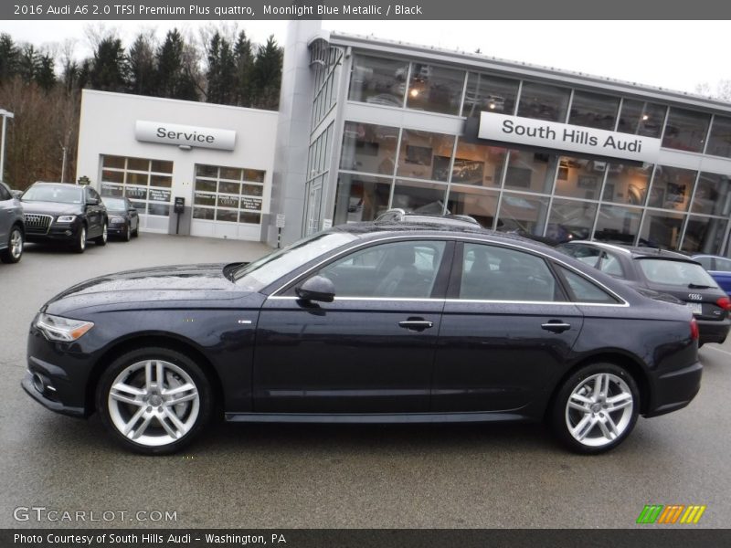 Moonlight Blue Metallic / Black 2016 Audi A6 2.0 TFSI Premium Plus quattro