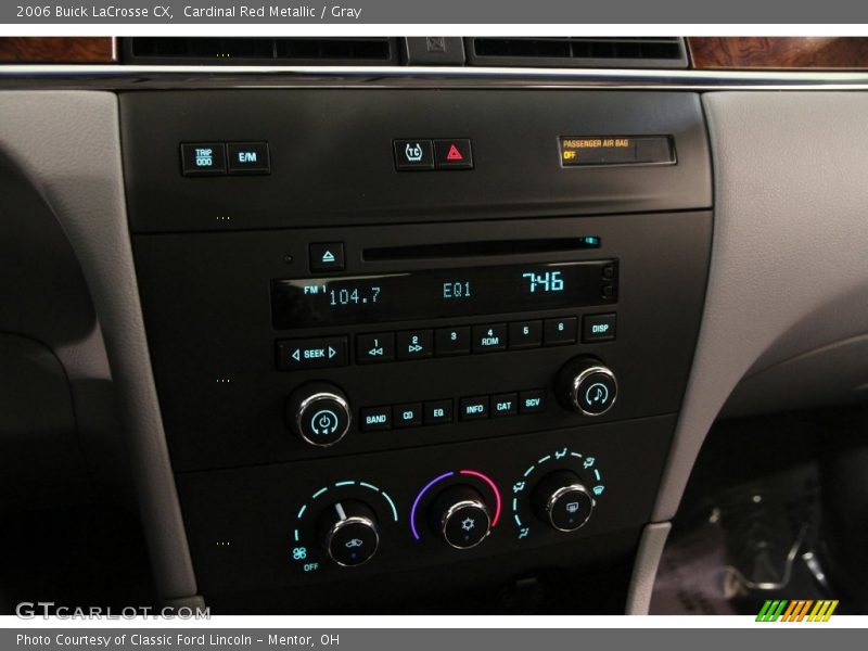 Cardinal Red Metallic / Gray 2006 Buick LaCrosse CX