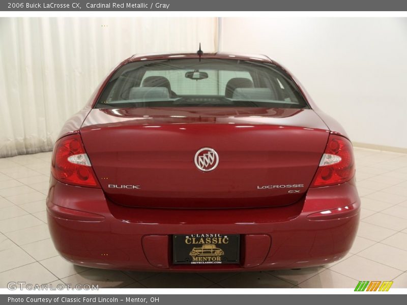 Cardinal Red Metallic / Gray 2006 Buick LaCrosse CX
