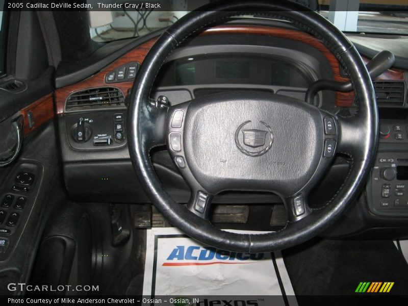 Thunder Gray / Black 2005 Cadillac DeVille Sedan