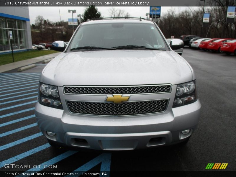 Silver Ice Metallic / Ebony 2013 Chevrolet Avalanche LT 4x4 Black Diamond Edition