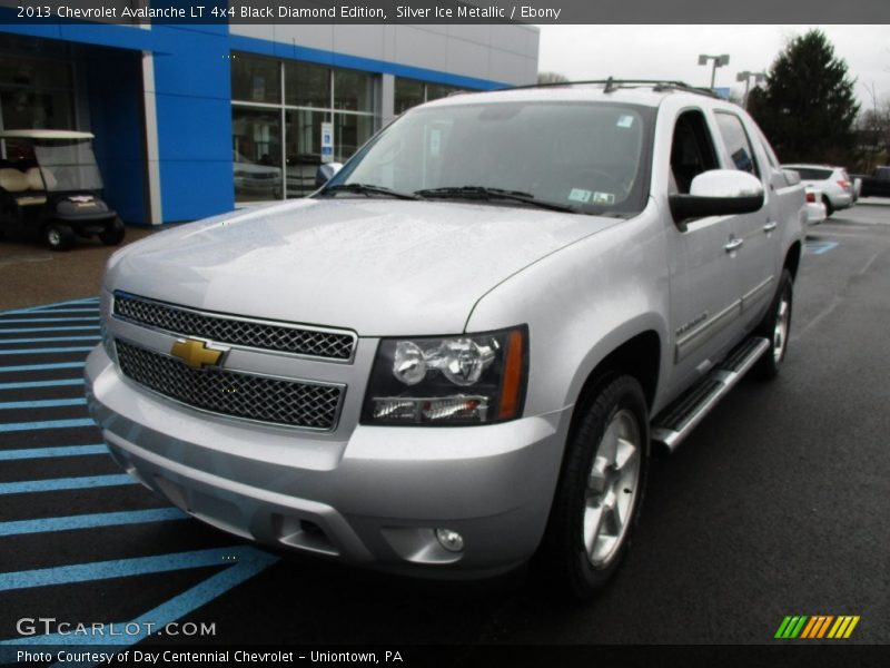 Silver Ice Metallic / Ebony 2013 Chevrolet Avalanche LT 4x4 Black Diamond Edition