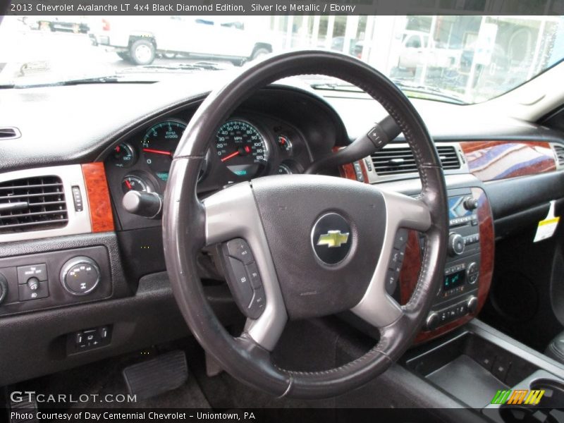 Silver Ice Metallic / Ebony 2013 Chevrolet Avalanche LT 4x4 Black Diamond Edition