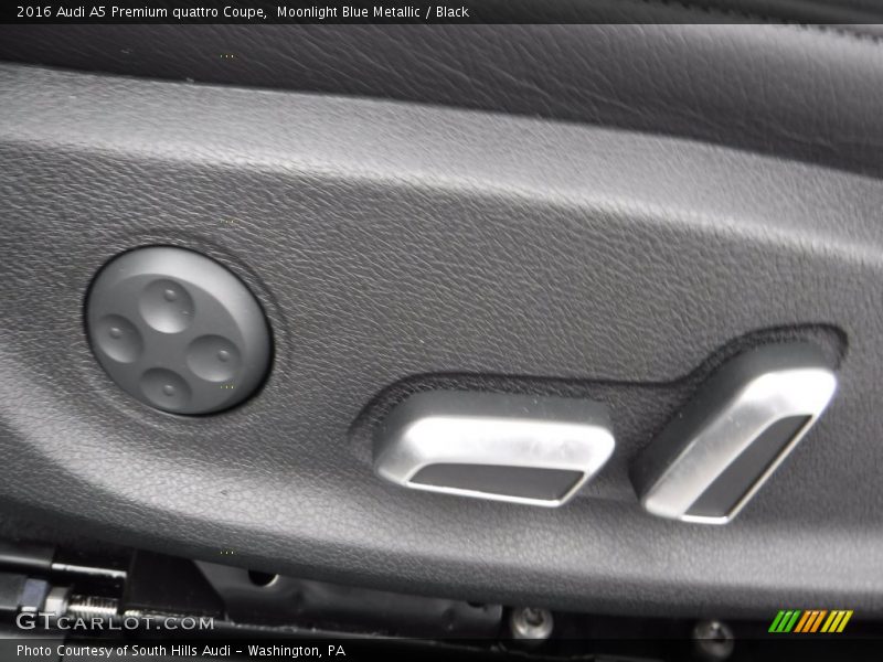 Moonlight Blue Metallic / Black 2016 Audi A5 Premium quattro Coupe