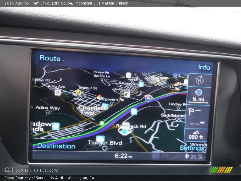 Navigation of 2016 A5 Premium quattro Coupe