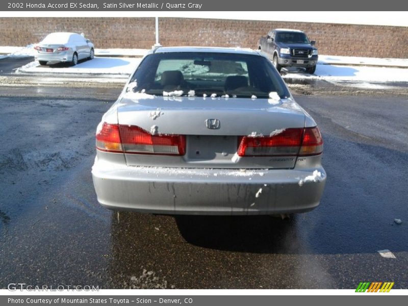 Satin Silver Metallic / Quartz Gray 2002 Honda Accord EX Sedan
