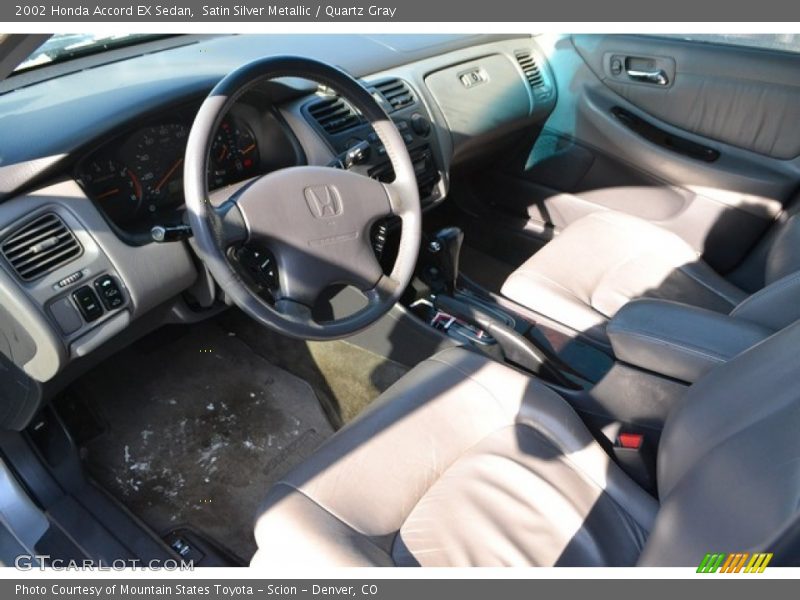 Satin Silver Metallic / Quartz Gray 2002 Honda Accord EX Sedan
