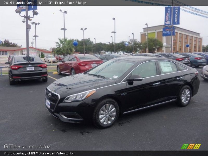 Eclipse Black / Beige 2016 Hyundai Sonata Hybrid SE