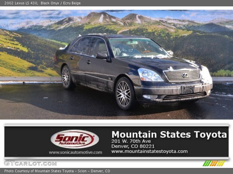 Black Onyx / Ecru Beige 2002 Lexus LS 430