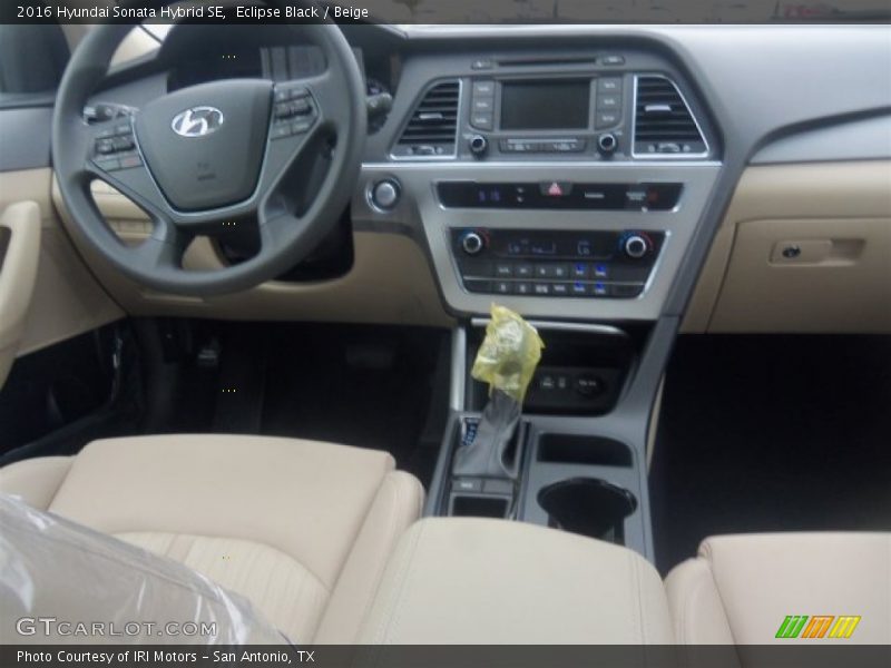 Eclipse Black / Beige 2016 Hyundai Sonata Hybrid SE