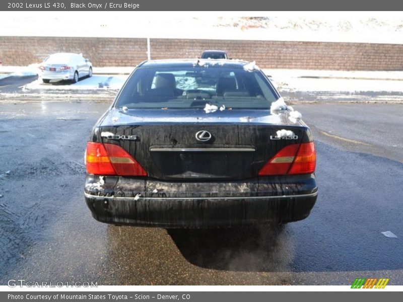 Black Onyx / Ecru Beige 2002 Lexus LS 430