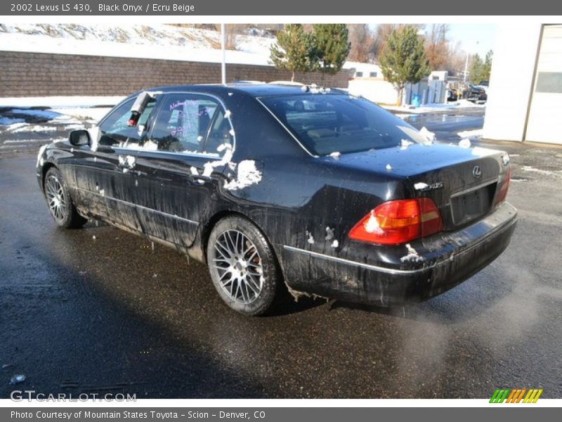 Black Onyx / Ecru Beige 2002 Lexus LS 430