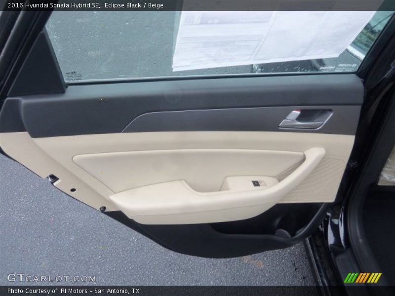 Eclipse Black / Beige 2016 Hyundai Sonata Hybrid SE