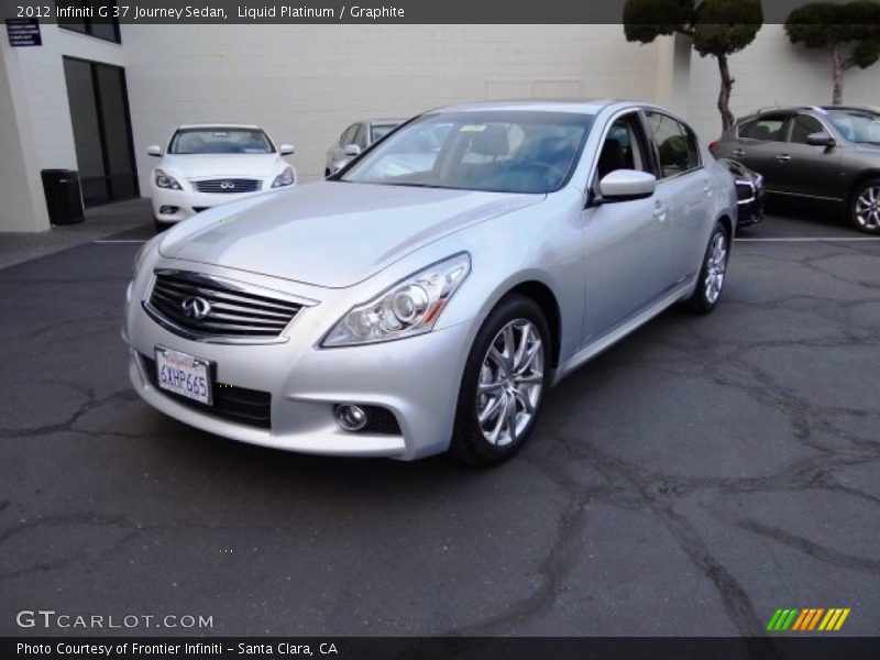 Liquid Platinum / Graphite 2012 Infiniti G 37 Journey Sedan