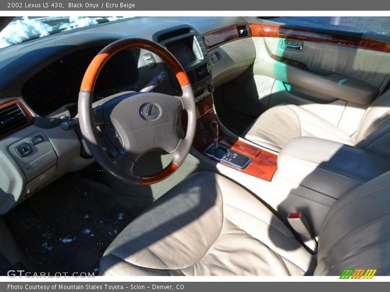 Black Onyx / Ecru Beige 2002 Lexus LS 430