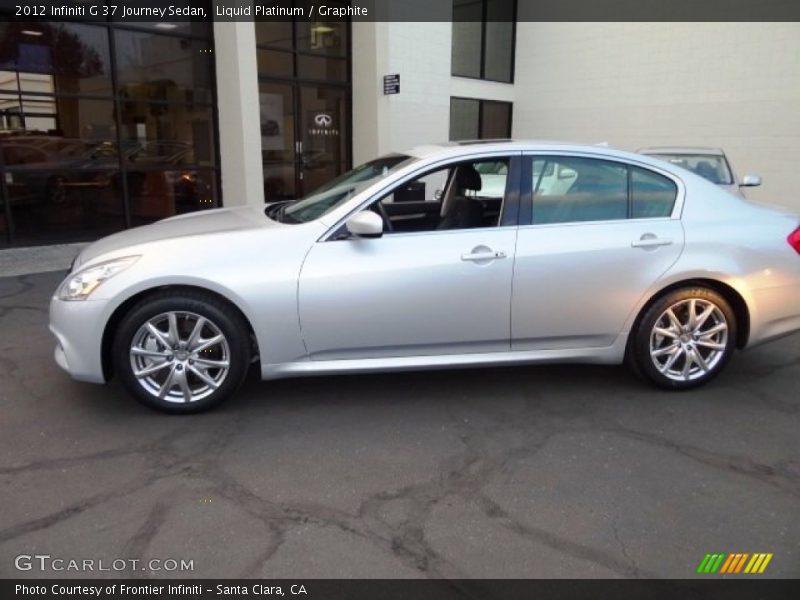 Liquid Platinum / Graphite 2012 Infiniti G 37 Journey Sedan