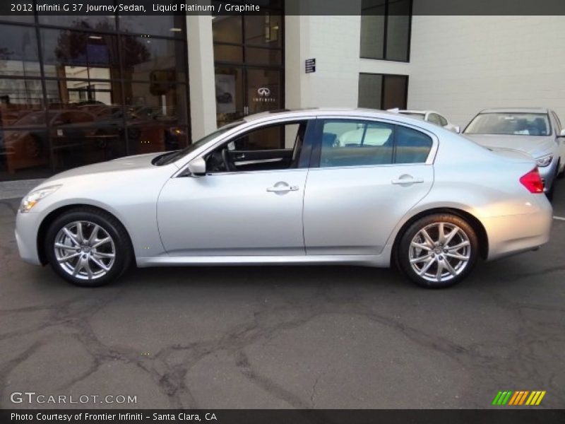 Liquid Platinum / Graphite 2012 Infiniti G 37 Journey Sedan
