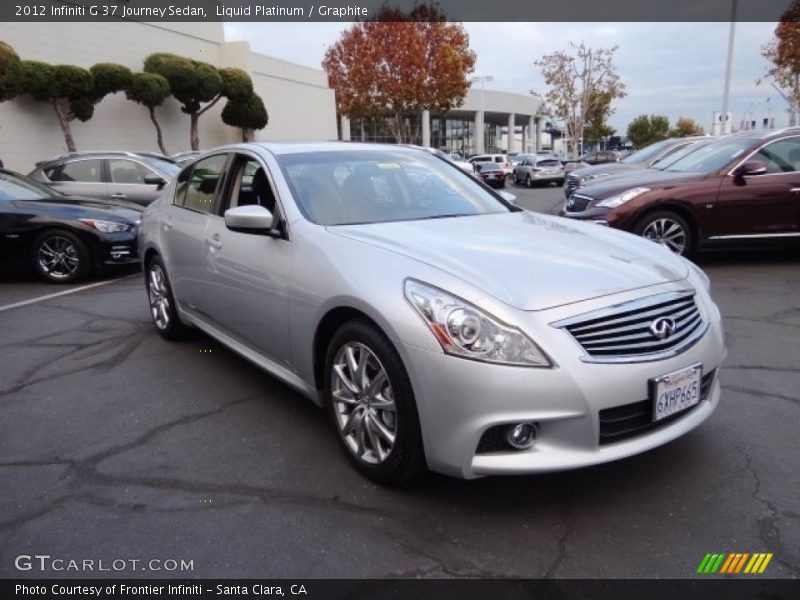Liquid Platinum / Graphite 2012 Infiniti G 37 Journey Sedan