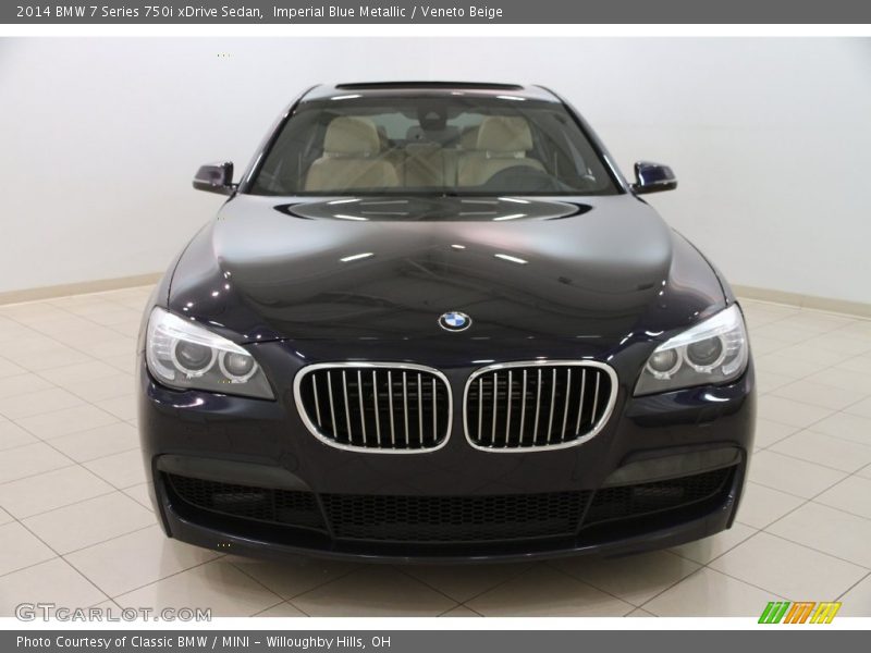 Imperial Blue Metallic / Veneto Beige 2014 BMW 7 Series 750i xDrive Sedan