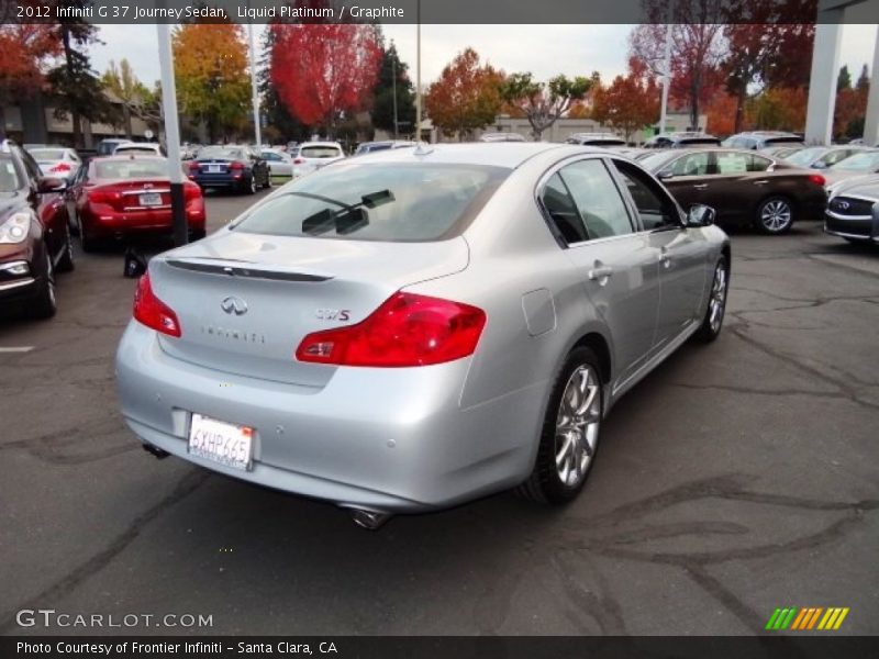 Liquid Platinum / Graphite 2012 Infiniti G 37 Journey Sedan