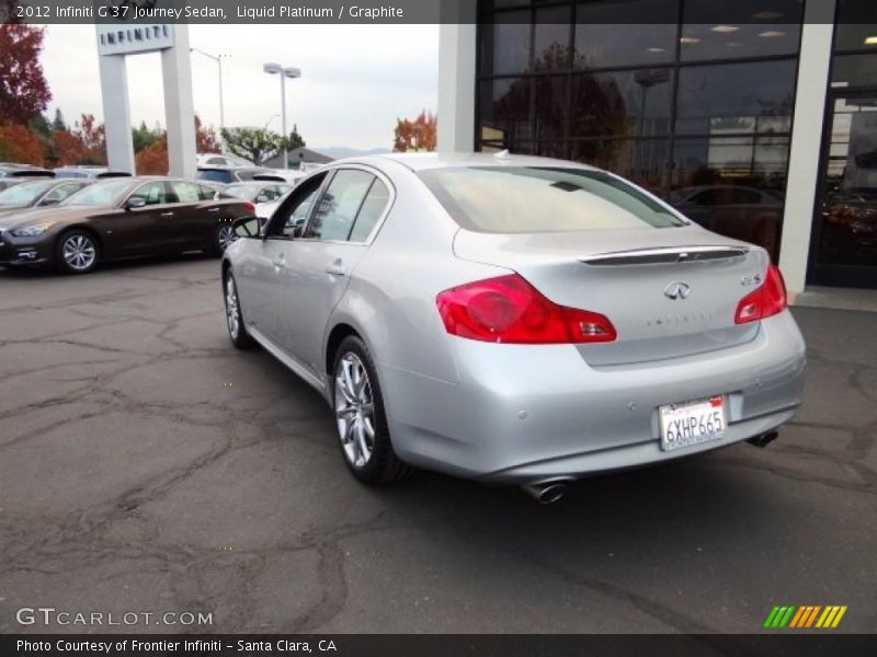 Liquid Platinum / Graphite 2012 Infiniti G 37 Journey Sedan