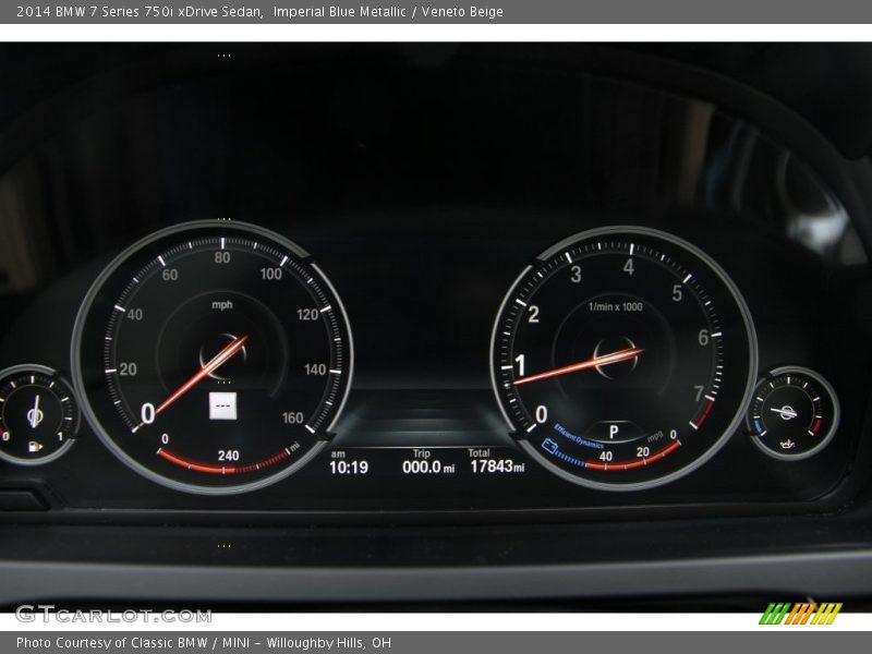 Imperial Blue Metallic / Veneto Beige 2014 BMW 7 Series 750i xDrive Sedan