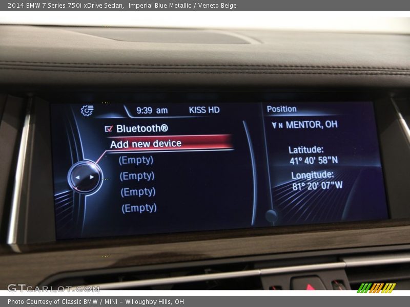 Imperial Blue Metallic / Veneto Beige 2014 BMW 7 Series 750i xDrive Sedan