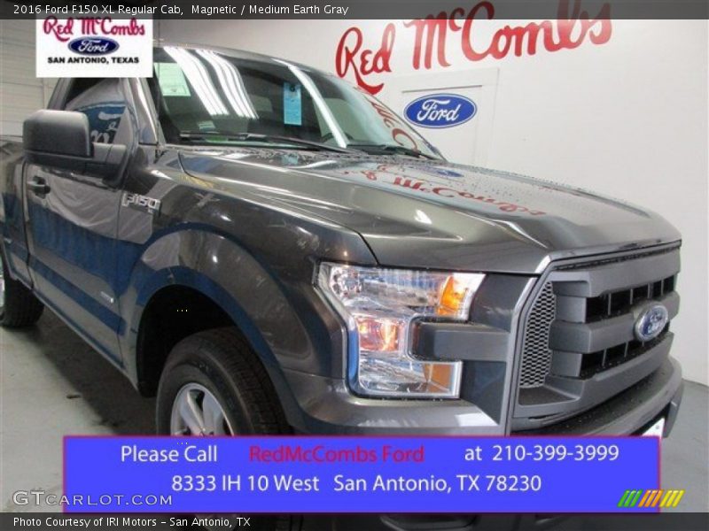 Magnetic / Medium Earth Gray 2016 Ford F150 XL Regular Cab