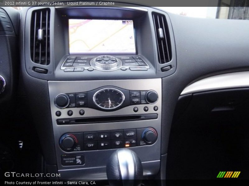 Liquid Platinum / Graphite 2012 Infiniti G 37 Journey Sedan