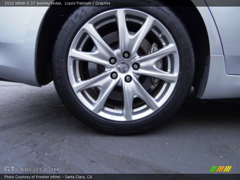 Liquid Platinum / Graphite 2012 Infiniti G 37 Journey Sedan
