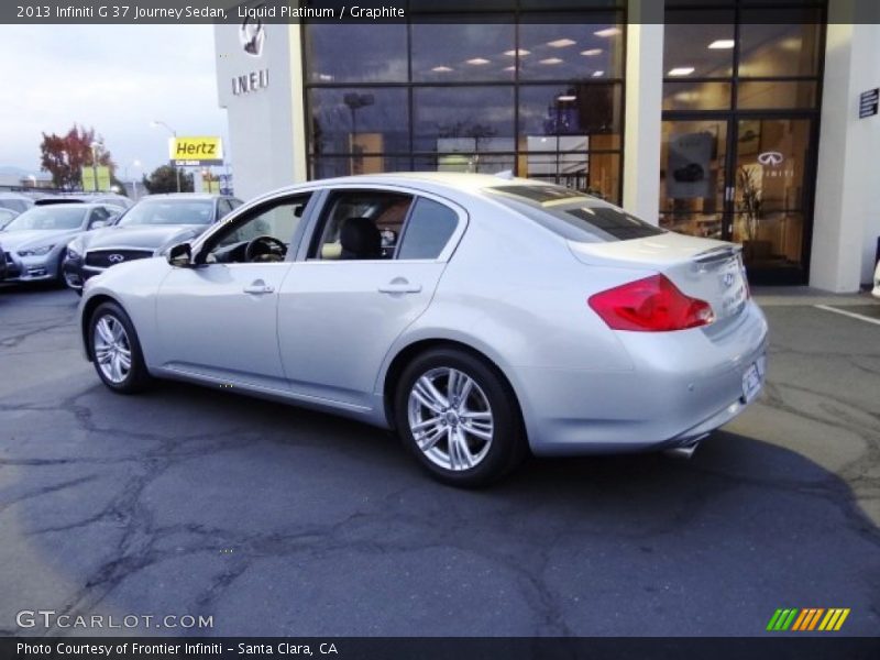 Liquid Platinum / Graphite 2013 Infiniti G 37 Journey Sedan