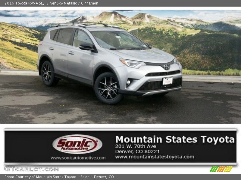 Silver Sky Metallic / Cinnamon 2016 Toyota RAV4 SE