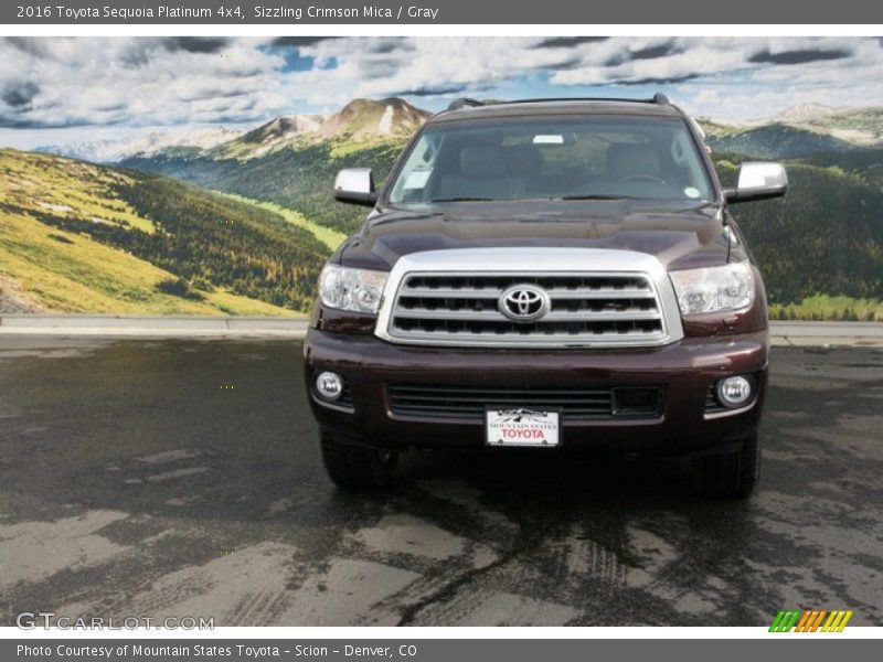 Sizzling Crimson Mica / Gray 2016 Toyota Sequoia Platinum 4x4
