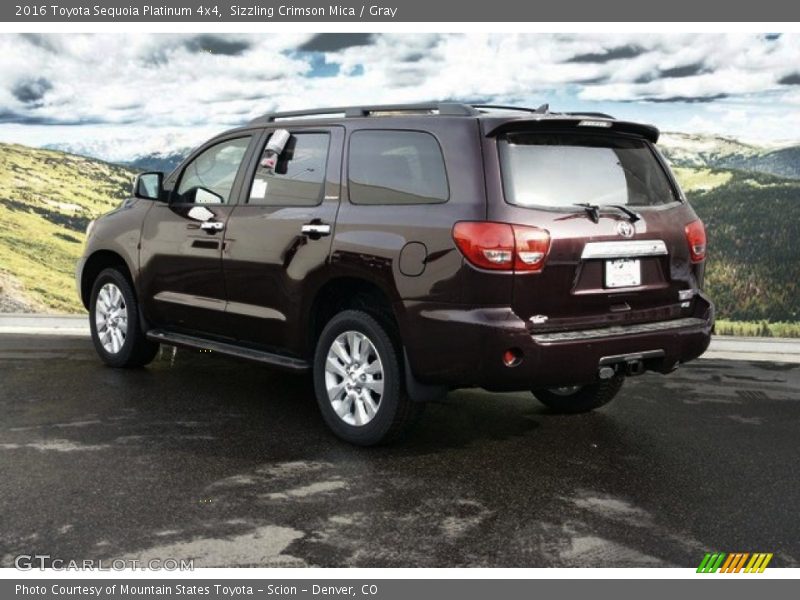 Sizzling Crimson Mica / Gray 2016 Toyota Sequoia Platinum 4x4