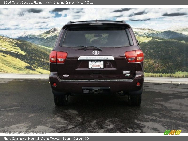 Sizzling Crimson Mica / Gray 2016 Toyota Sequoia Platinum 4x4