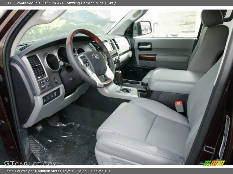  2016 Sequoia Platinum 4x4 Gray Interior
