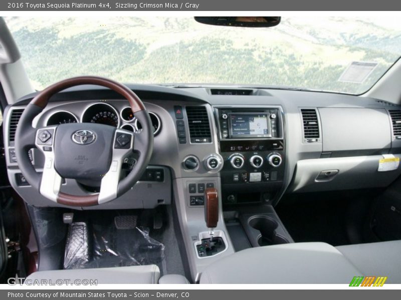 Sizzling Crimson Mica / Gray 2016 Toyota Sequoia Platinum 4x4