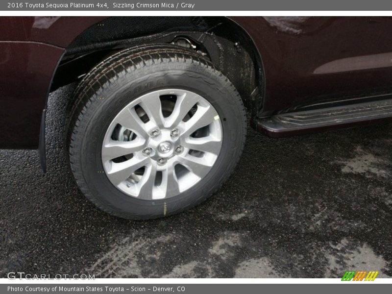 Sizzling Crimson Mica / Gray 2016 Toyota Sequoia Platinum 4x4