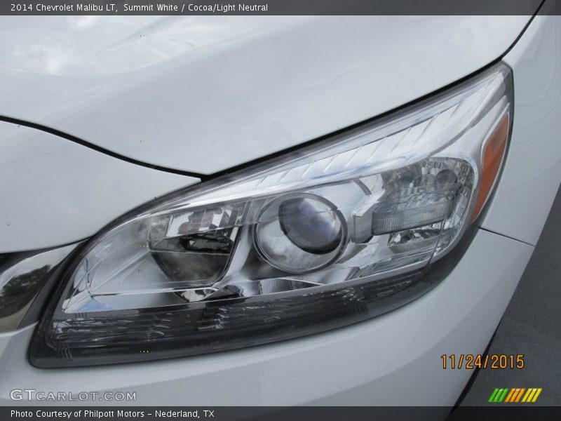 Summit White / Cocoa/Light Neutral 2014 Chevrolet Malibu LT