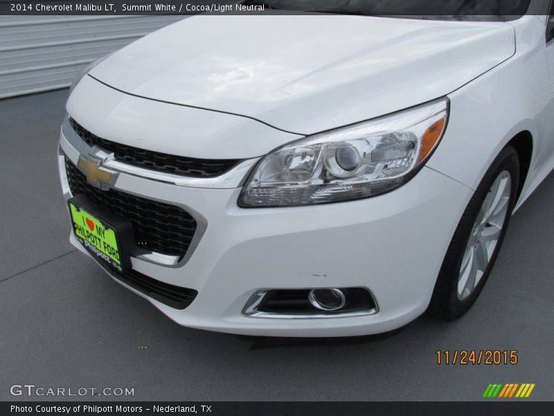 Summit White / Cocoa/Light Neutral 2014 Chevrolet Malibu LT