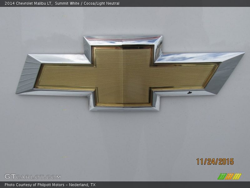 Summit White / Cocoa/Light Neutral 2014 Chevrolet Malibu LT