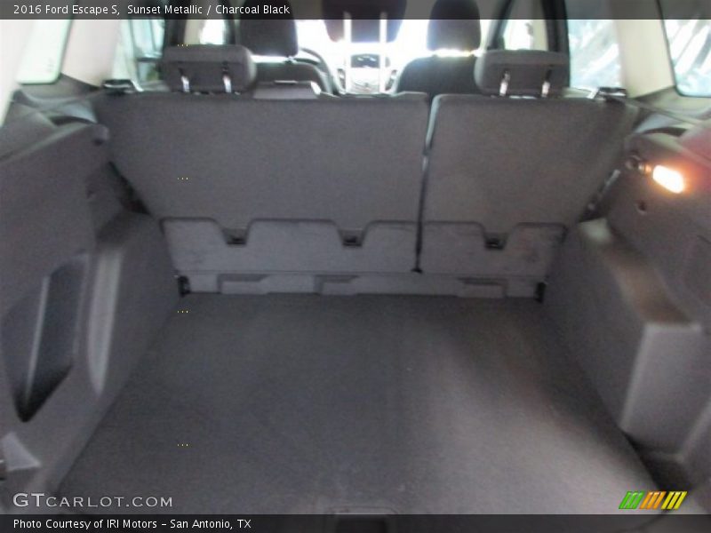 Sunset Metallic / Charcoal Black 2016 Ford Escape S