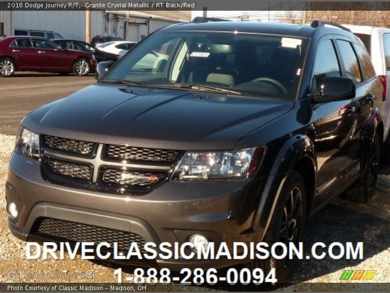 Granite Crystal Metallic / RT Black/Red 2016 Dodge Journey R/T